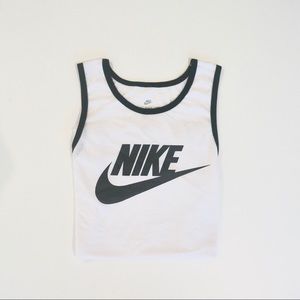 Nike black and white tank top